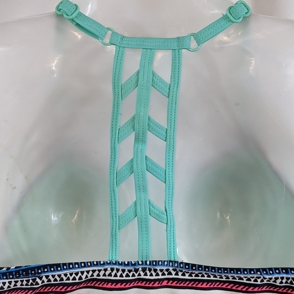 Justice Girl's Flutter Halter Style Bikini Top 14 - Picture 4 of 6